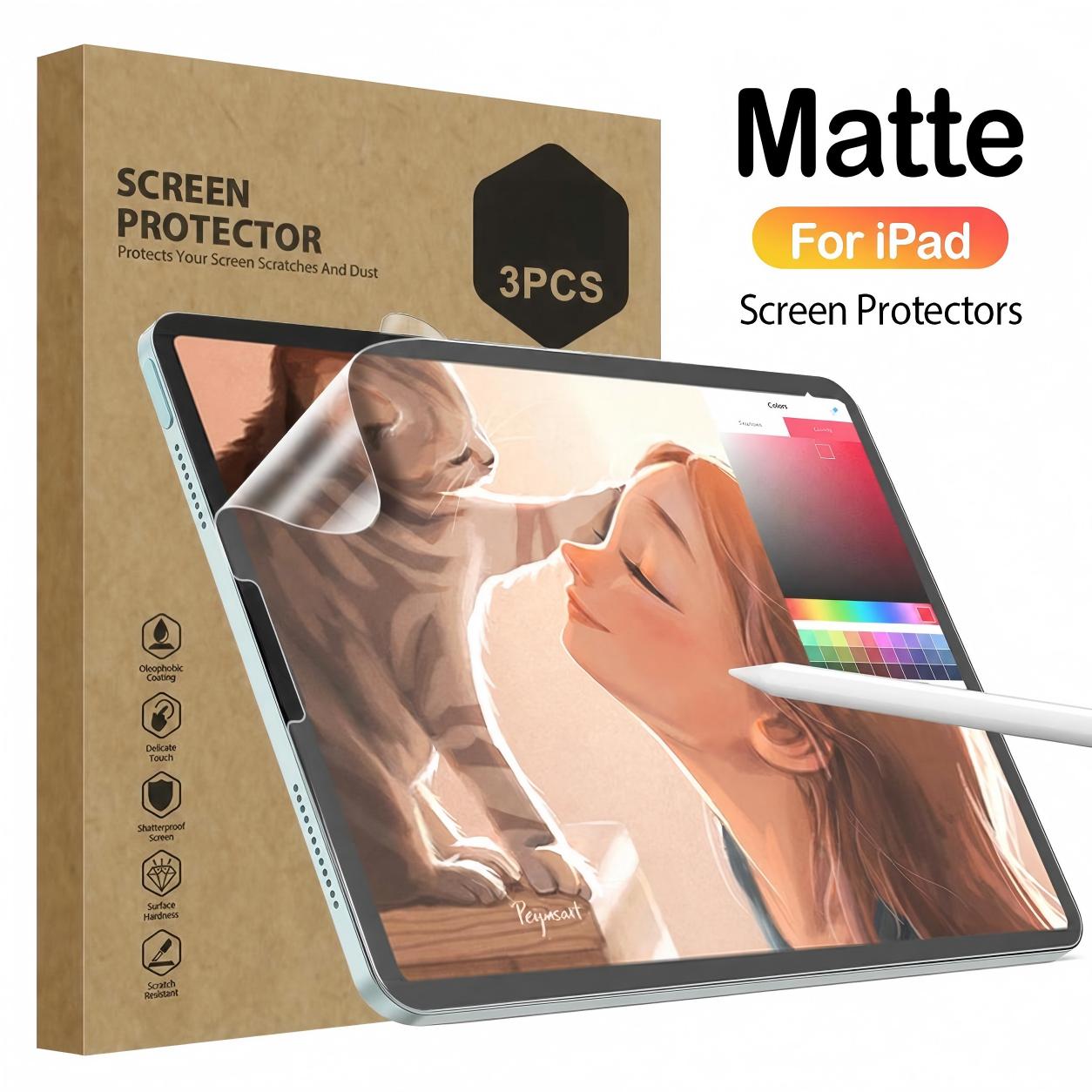 Matte Anti Glare Screen - 3PCS Paper Matte Screen Protector For
