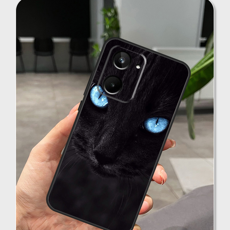 Black Cat Staring Eye For Real - Realme C67 recension och pris