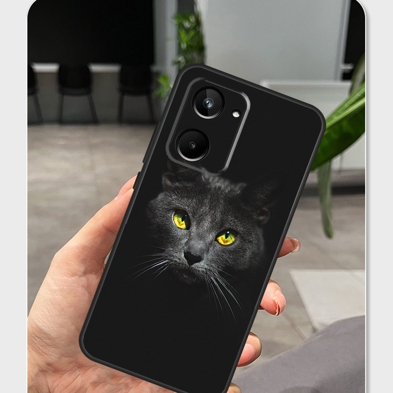 Black Cat Staring Eye For Real - Realme C67 recension och pris