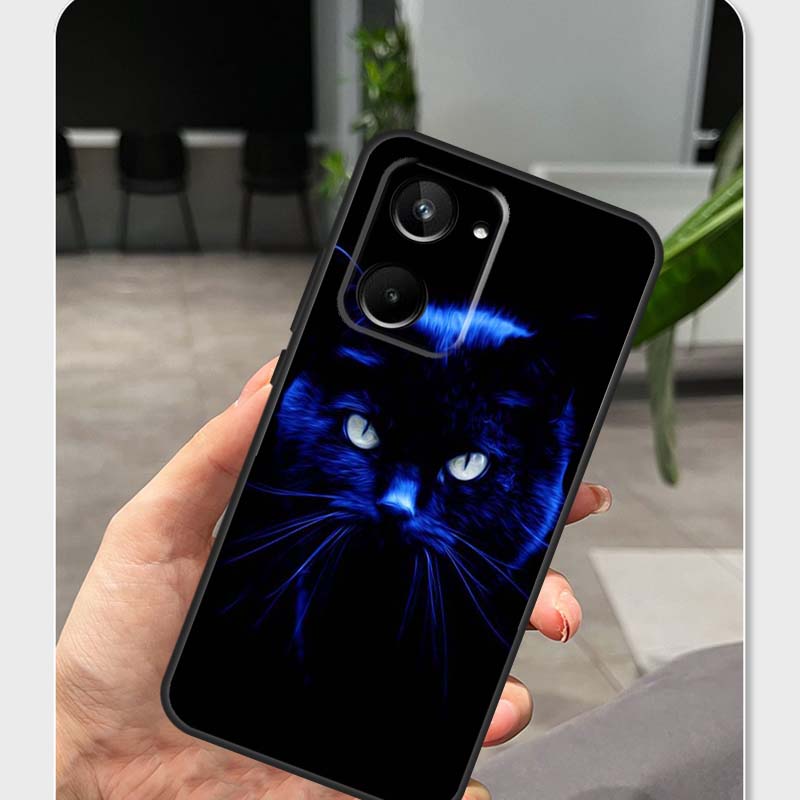 Black Cat Staring Eye For Real - Realme C67 recension och pris