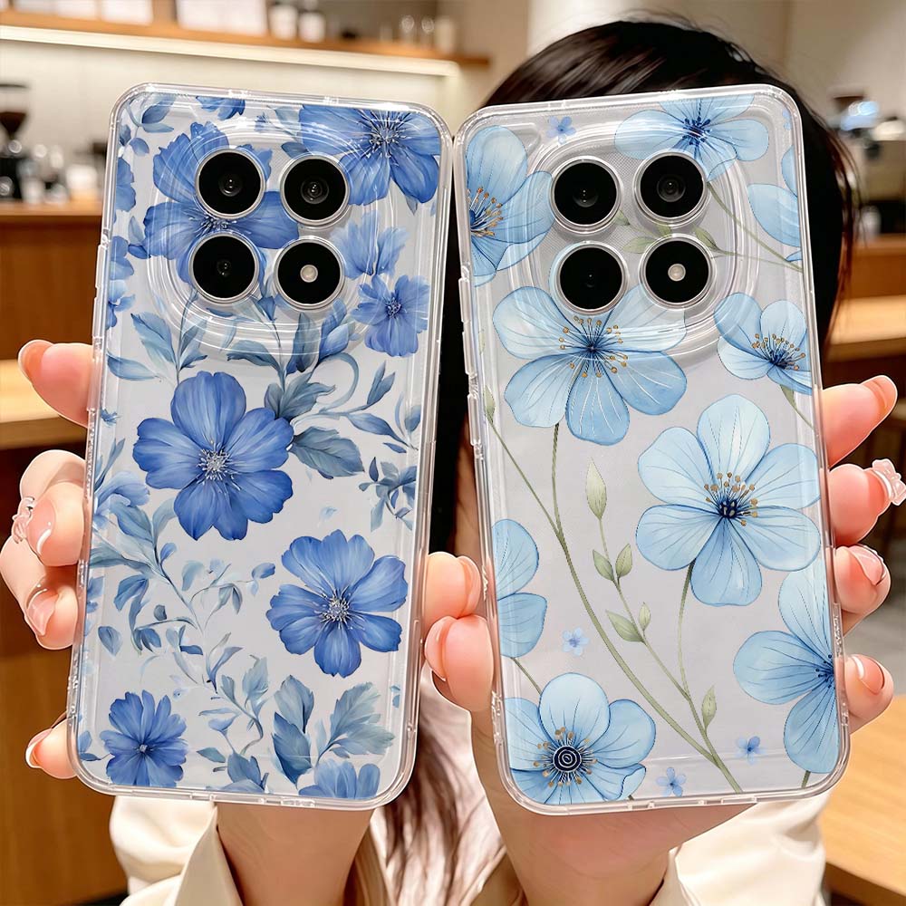 Blue Watercolor Floral Pattern - Xiaomi Poco X6 recension och pris