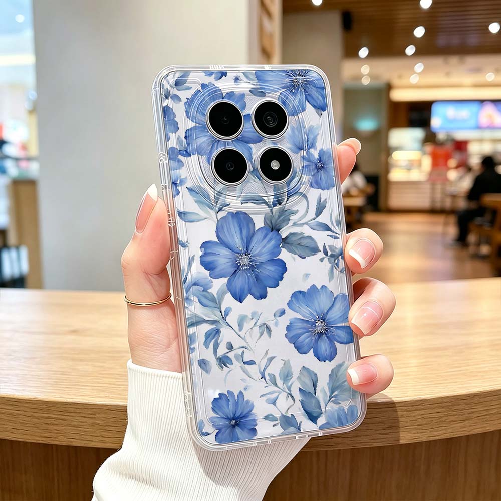 Blue Watercolor Floral Pattern - Xiaomi Poco X6 recension och pris