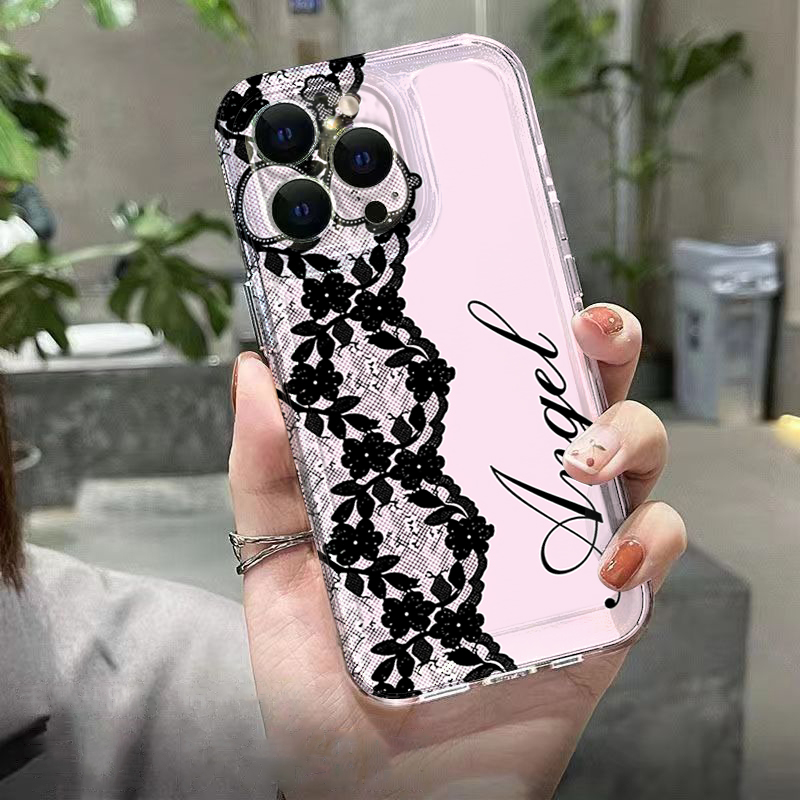 New Black White Lace Phone Cas - Samsung Galaxy A55 recension och pris