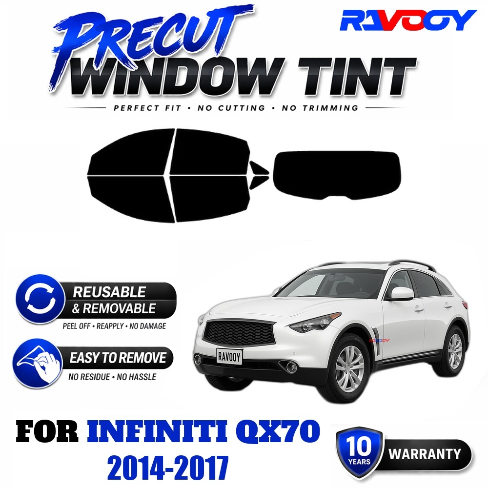 RAVOOY Precut Window Tint, Reu - Air Bubble Remover recension och pris