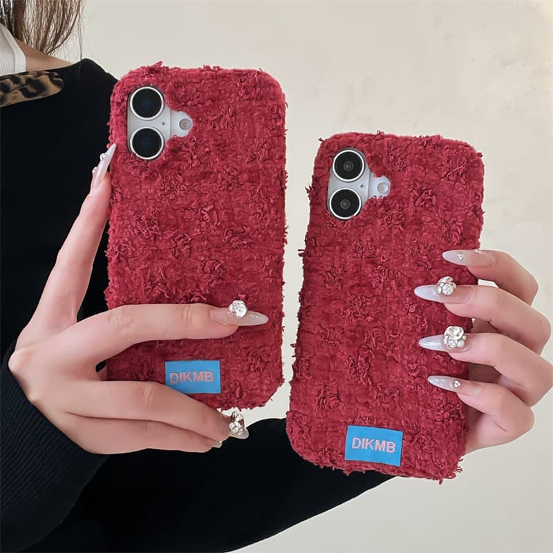 Angora Red Fuzzy Phone Case fo - Apple Iphone 15 Pro Max recension och pris