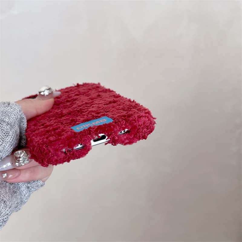 Angora Red Fuzzy Phone Case fo - Apple Iphone 15 Pro Max recension och pris